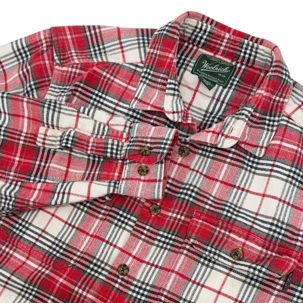 Woolrich Mens Size XL Plaid THICK Flannel Shirt Long Sleeve Outdoor Work Shacket